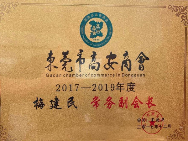 東莞市高安商會(huì)常務(wù)副會(huì)長
